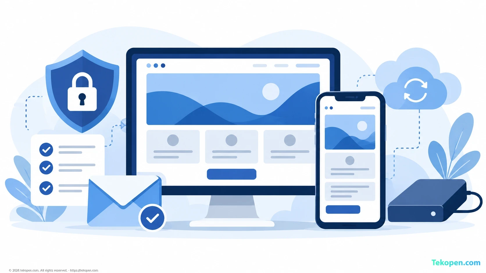 Kiểm tra hiển thị website, HTTPS, email và bản sao lưu trước khi ra mắt