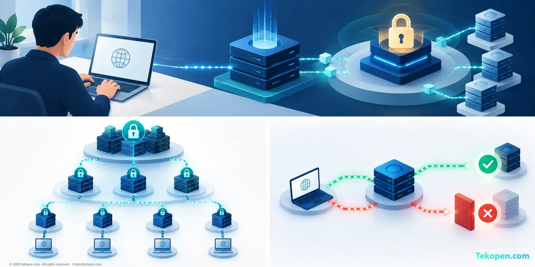 The DNSSEC chain of trust from the root zone to a website
