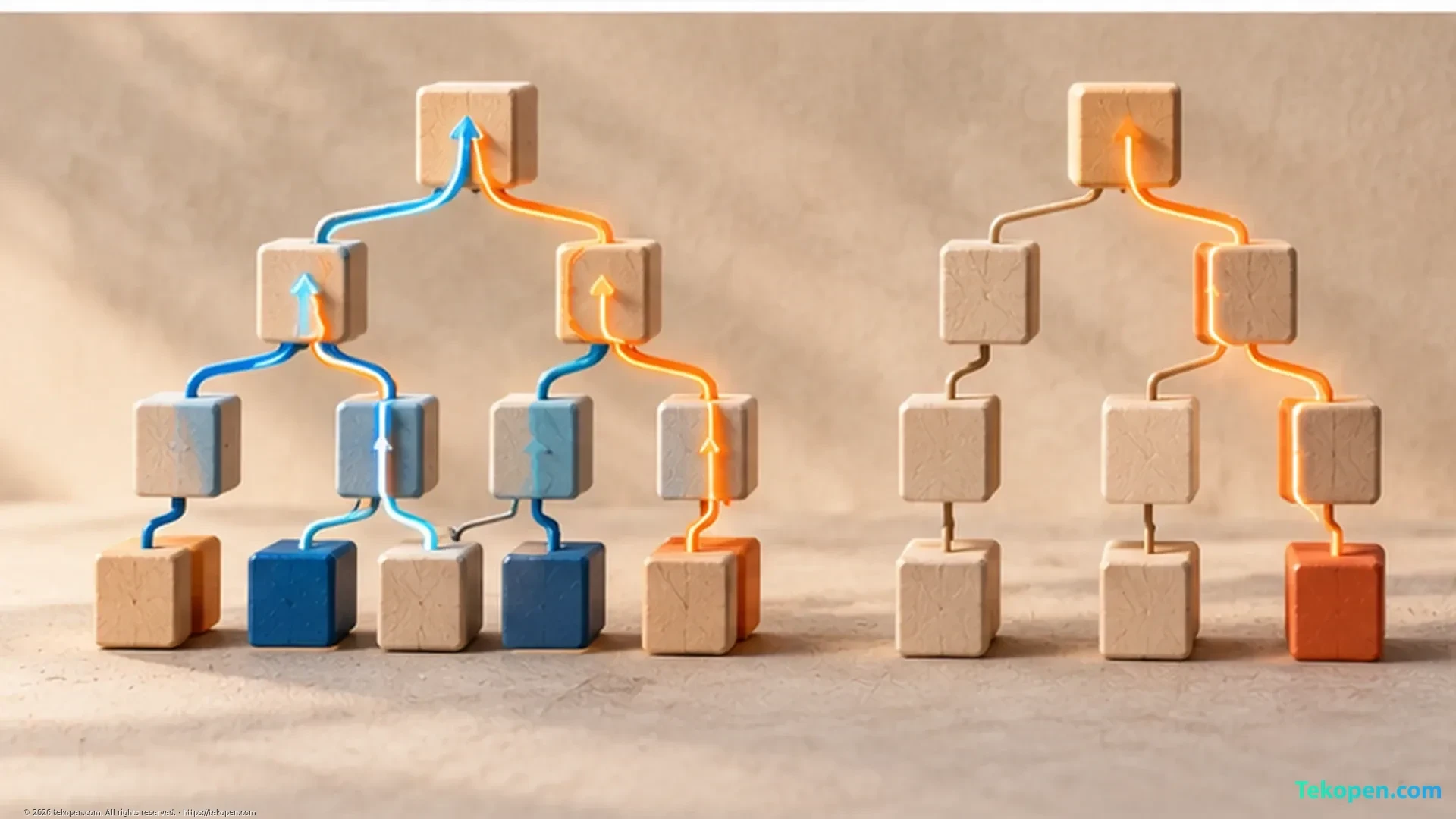 Two duplicate traversal paths through a JSON data tree