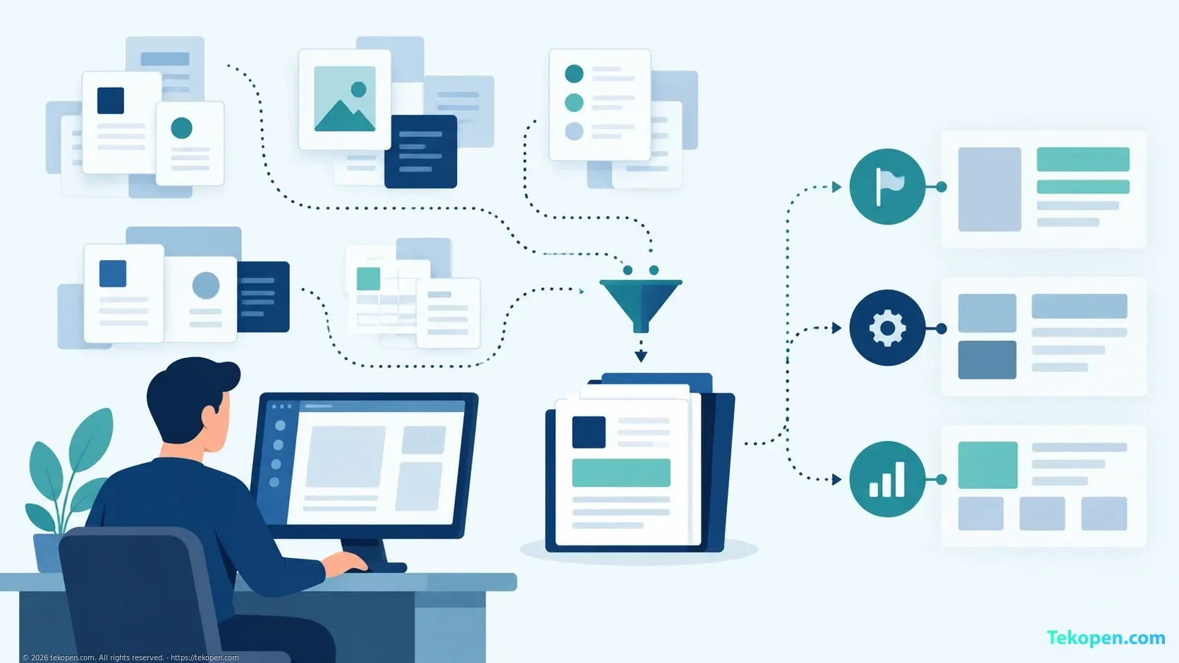A handoff linking work status to source documents and next steps