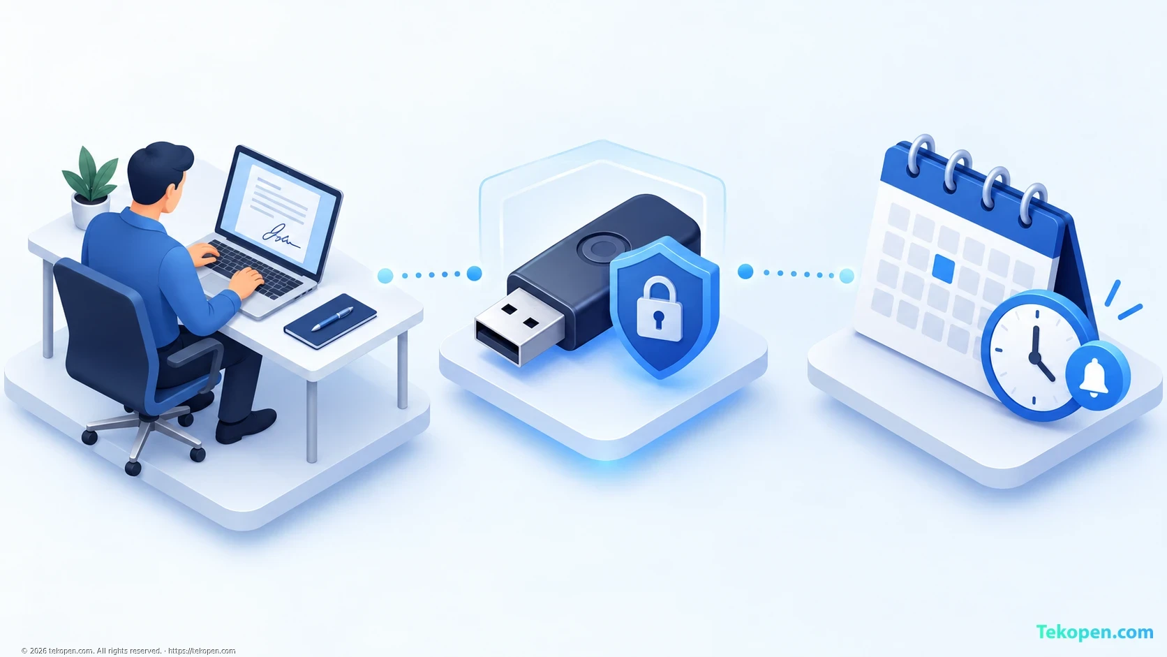 Minh họa người quản lý Token, bảo vệ mã PIN và theo dõi thời hạn