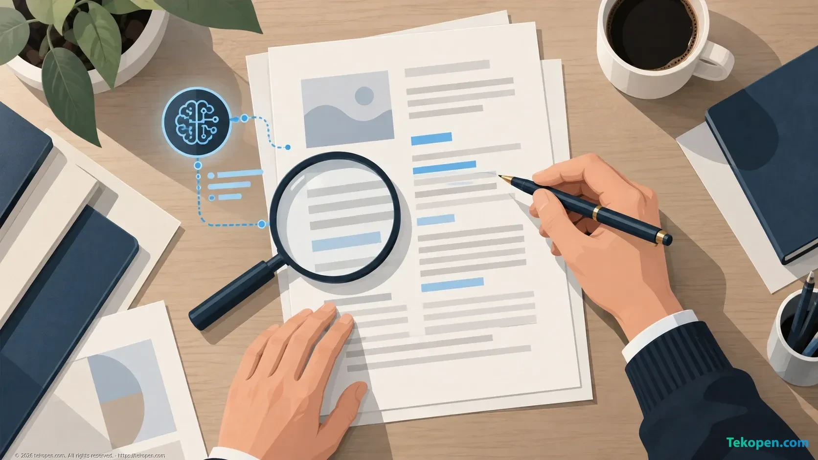 An editor reviewing a document with support from provenance signals