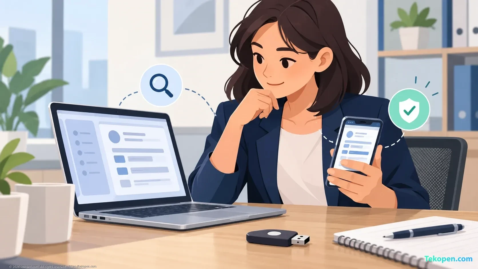 An employee verifying a digital signature renewal request before payment