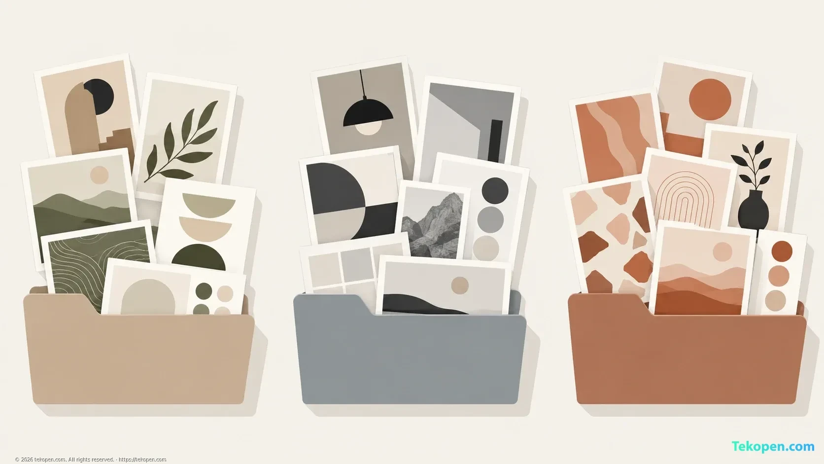 Idea boards grouped into separate folders