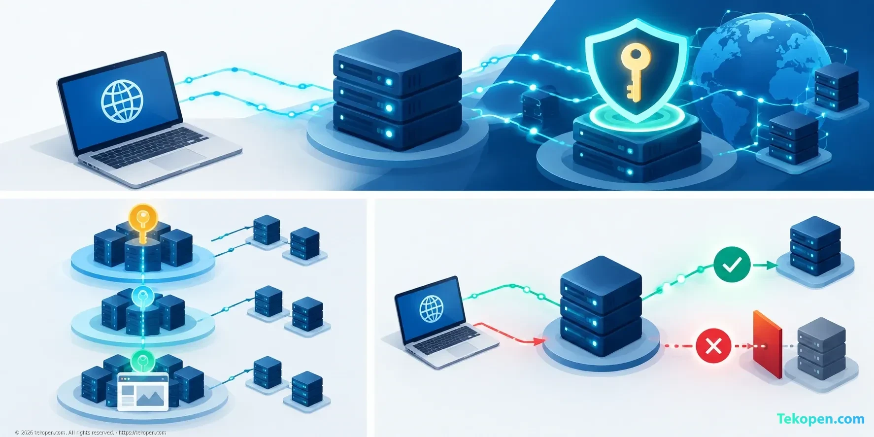 Two sentinel queries return opposite results depending on whether the key is trusted